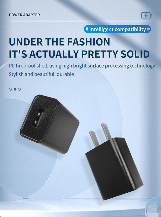 5V 0.6A Universal USB Wall Charger 100V - 240V Input Voltage