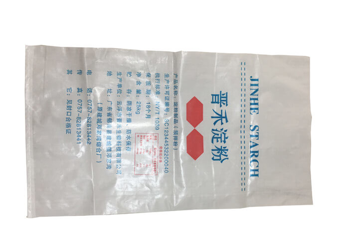 40LB Woven Plastic Bags For Horse Feed / Clothing / Chemical Packing
