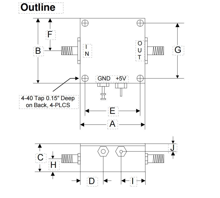 800 - 1000 MHz Narrow Band LNA P1dB 27 dBm 4.2dB Low Noise Figure Amplifiers for Electronic Warfare and Military