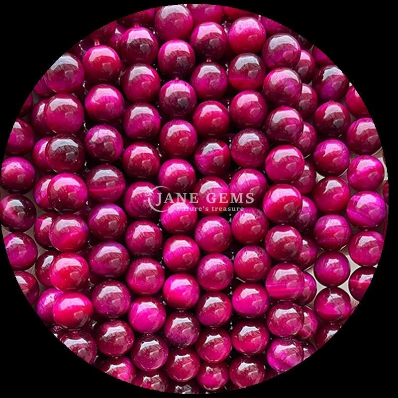 Polished 8mm Round Cut Gems Bead in Assorted Colors for Beadwork Projects