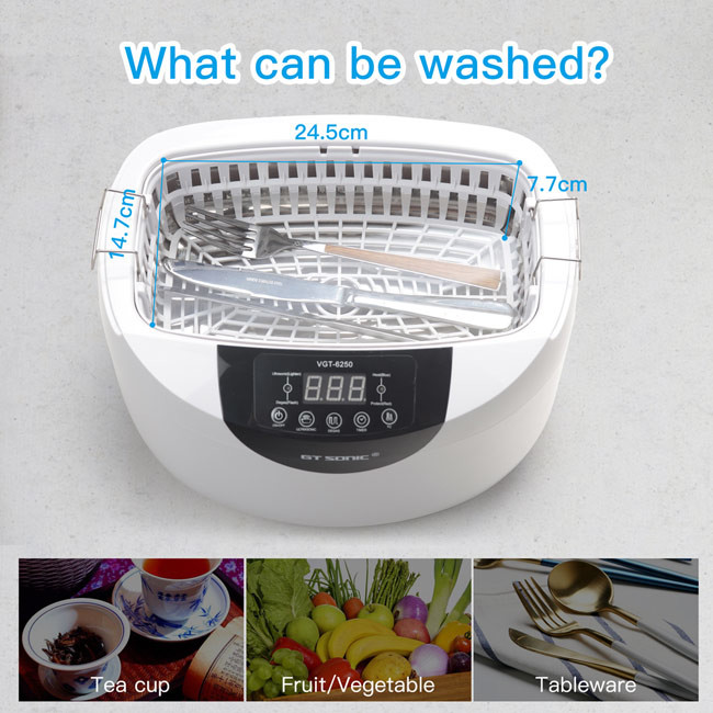 GT SONIC 2.5L home jewelry cleaning machine Denture Cleaning Solution