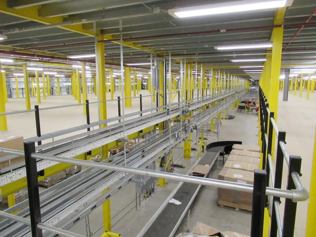 Prefabricated Heavy Duty Metal Mezzanine Shelving System Installing A Mezzanine Floor