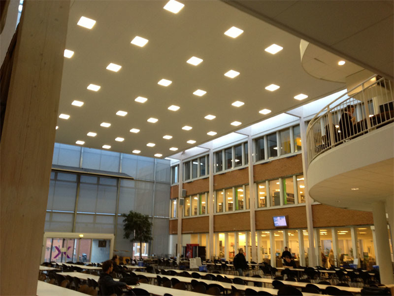 led panel 62*62cm 83W Meanwell power supply dimmable square aluminum shell living room lobby aisle airport energy saving