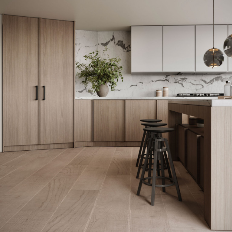 Kitchen Storage Wood Grain Modular Kitchen Cabinets Complete Sets For Villa