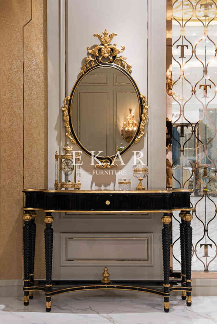 Reproduction Furniture Console Table Antique French Style Furniture Reproduction Solid Woo