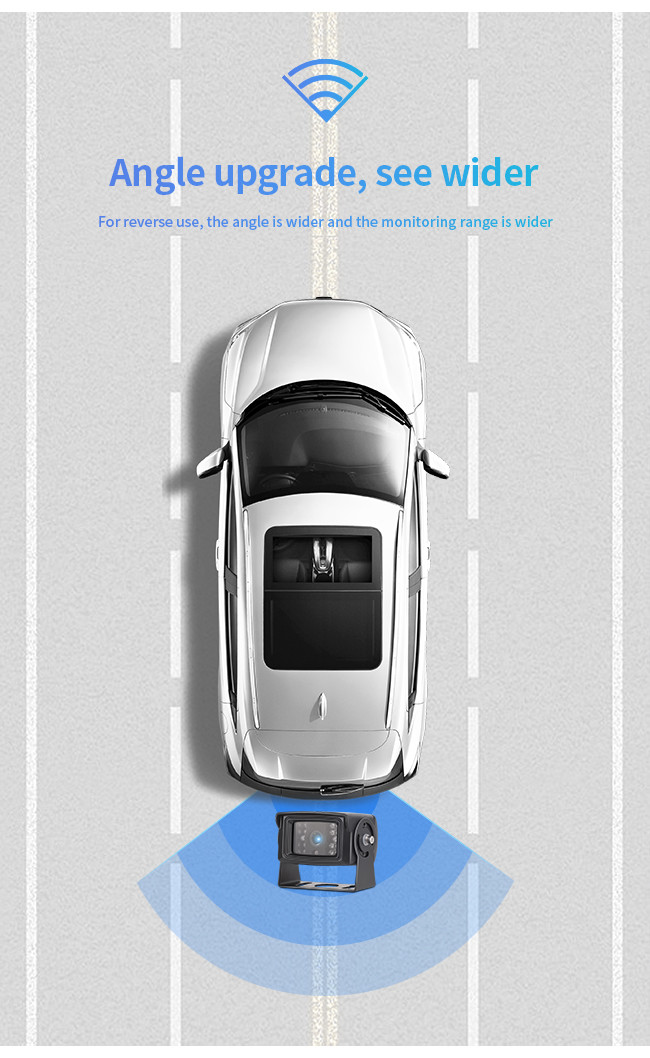 Little Korean Style Unlit 18.5mm Perforated Waterproof Rear View Car Parking Camera System