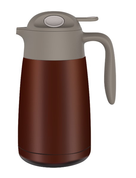 Stainless Steel Vacuum Coffee Pot 1500ml Large Capacity Double Wall Construction