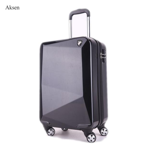 Black 4-Wheel Rolling Luggage Zipper Hard PC TSA Lock Business Suitcases for Unisex Front Open Business Travellers