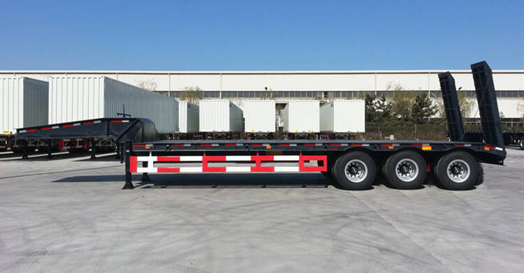 80 Ton Hydraulic Low Bed Trailer Excavator Heavy Load Trailer - CIMC 