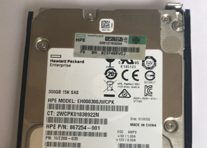 870753-B21 HP Hard Disk 300GB SAS 12G 15K 2.5'' Size