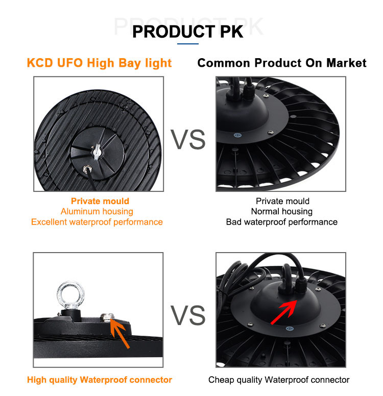 IP65 SMD 200W UFO LED High Bay Light Industrial Workshop Highbay Lighting