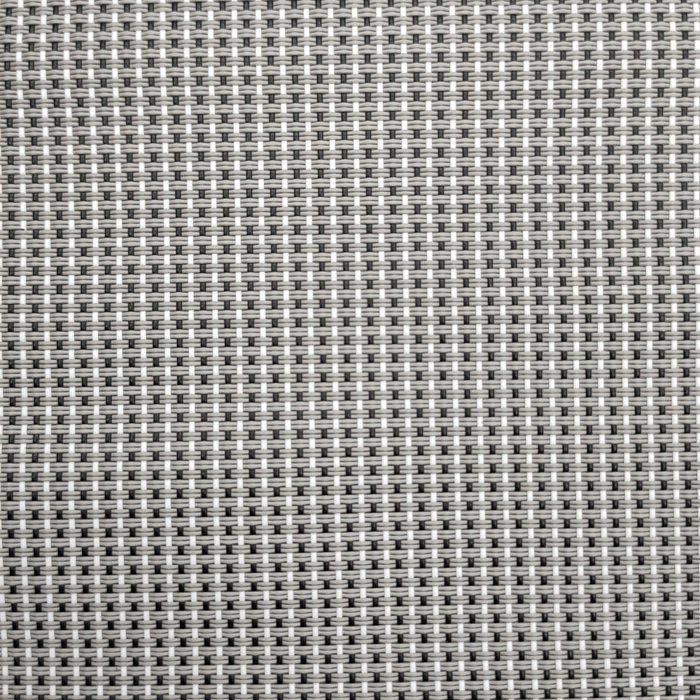 Weave Dark Gray Vinyl Woven Polyester Mesh B1 Fire Resistant