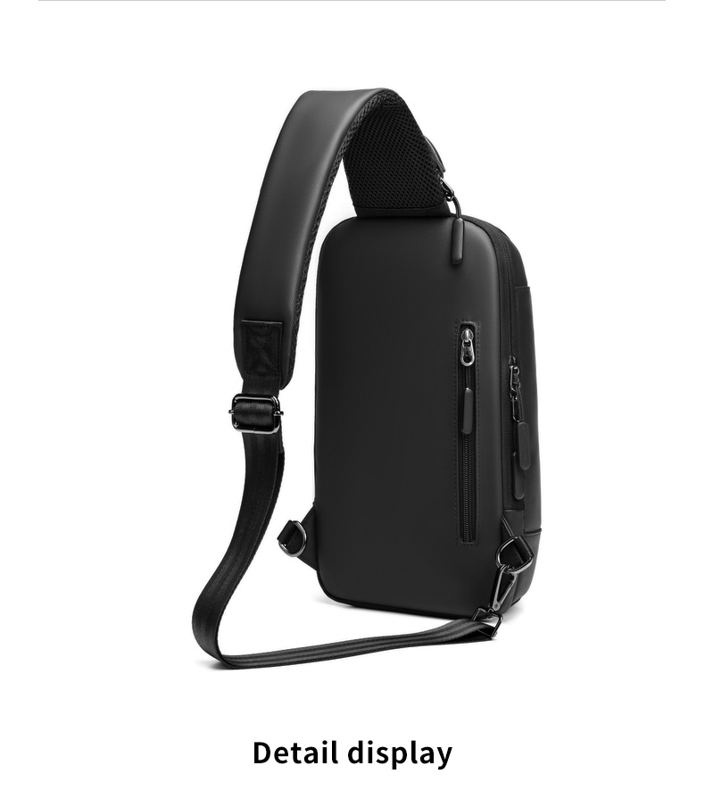 MingLu Anti Splash Fabric Men'S Single Strap Backpack Male Sling Bag