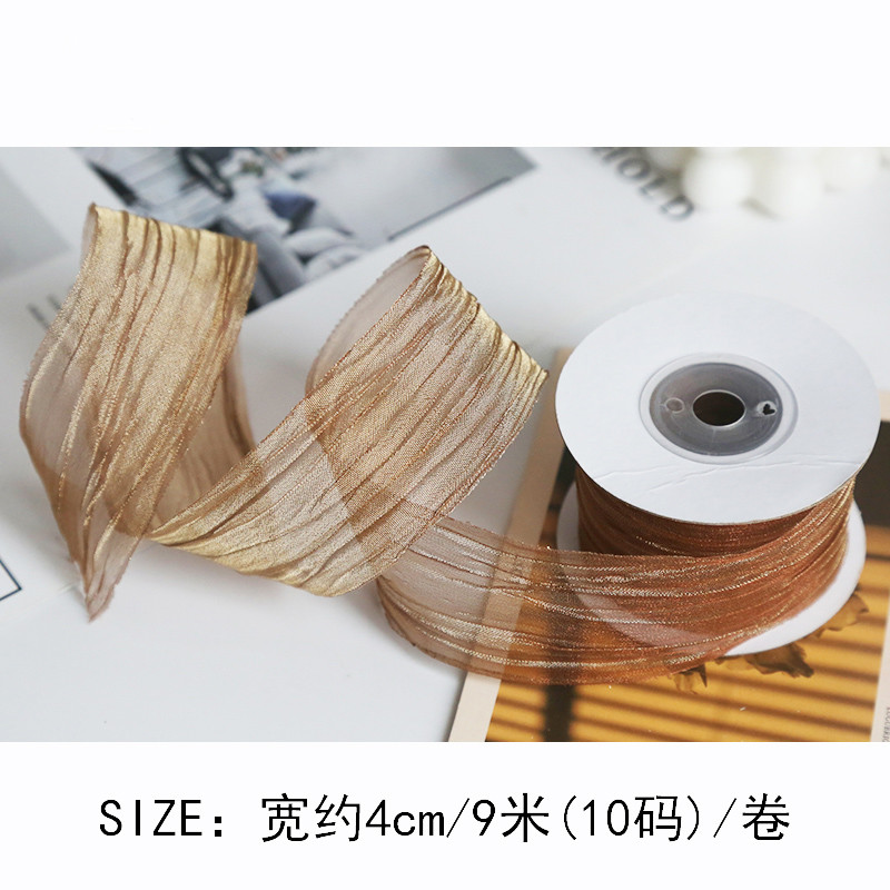 Polyester 38mm Organza Ribbon Eco Friendly Pale Pink Organza Ribbon