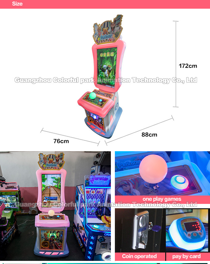 Subway Parkour Video Arcade Game Machine Metro Escape 32 Inch Screen