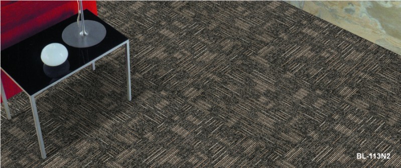 Multi level loop Nylon striped office carpet tile, nylon carpet tiles
