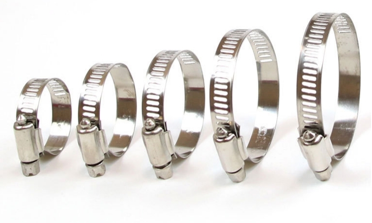 Polishing Finish Stainless Steel Hose Clips for Large Size American Style Spring Hose