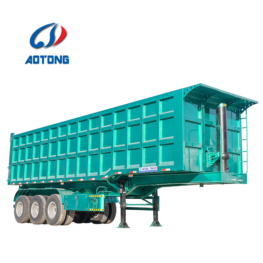 2 Axle 28 Tons Lowbed Lowboy Truck Trailer Semi Trailer for Heavy Equipment Transport