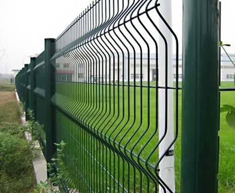 V Fold Welded Wire Mesh Commercial Fence Panel for 5.0mm Heat Treated Iron Wire Fence