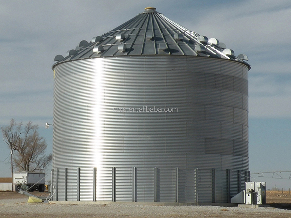 Galvanized Steel Flat Bottom Bin Grain Storage Silo for Long-Term Grain Preservation