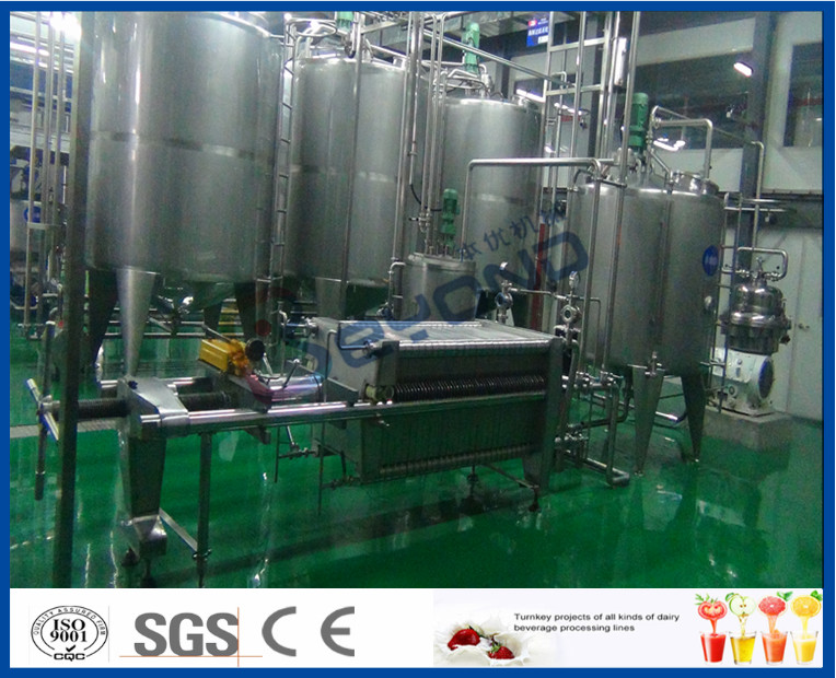 Beverage Manufacturing Soft Drink Making Machine , Soft Drink Plant Machinery