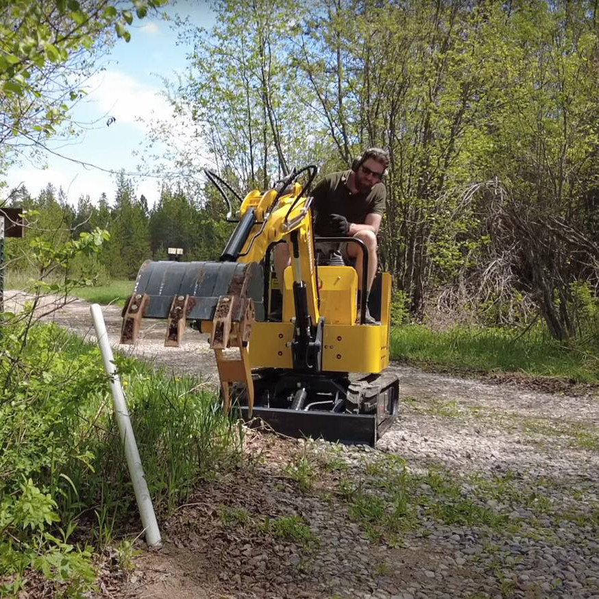Changchai Engine Crawler Mini Excavator Travel Speed 2.5km/H Tracked Small Digger