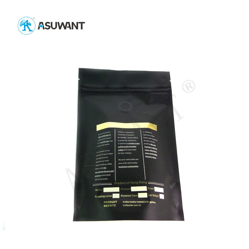 Biodegradable Coffee Tea Bags Flat Bottom Side Gusset Coffee Bean / Tea Packaging
