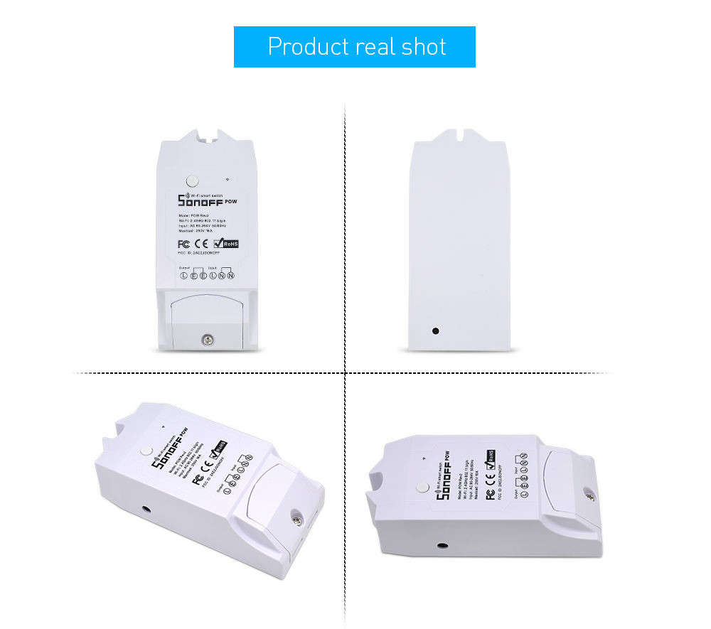 Smart Pow R2 16a 3500w Wifi Switch Controller Real Time Power Consumption Monitor Measurement