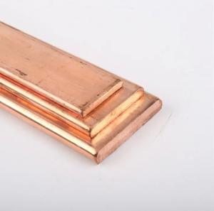 China Cu Min 99.99% Copper Flat Bar ASTM DIN Standards Copper Busbar on sale