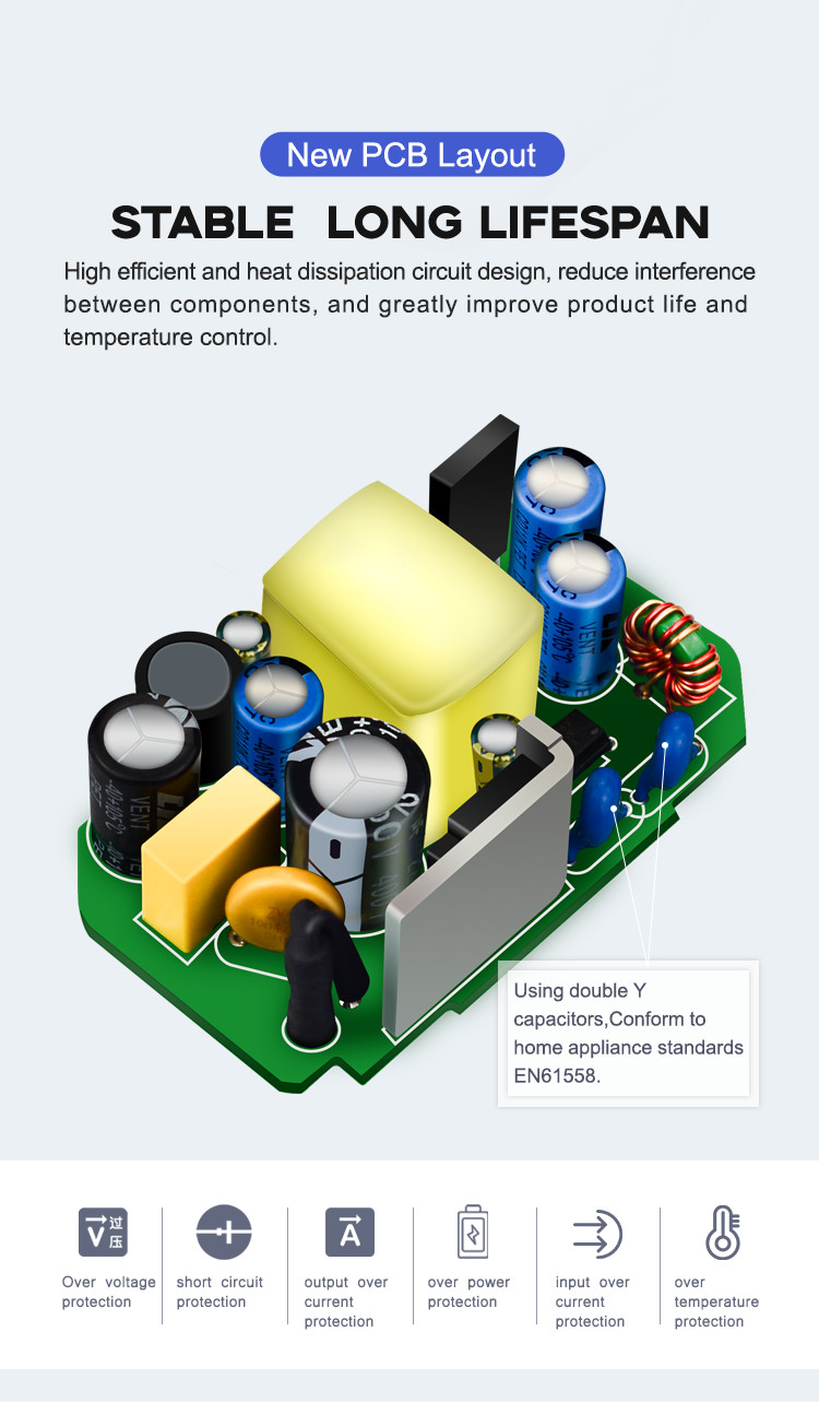 12V 24V 1A 2A Switching Power Converters 24W 1000ma 12V 2000MA Power Supply