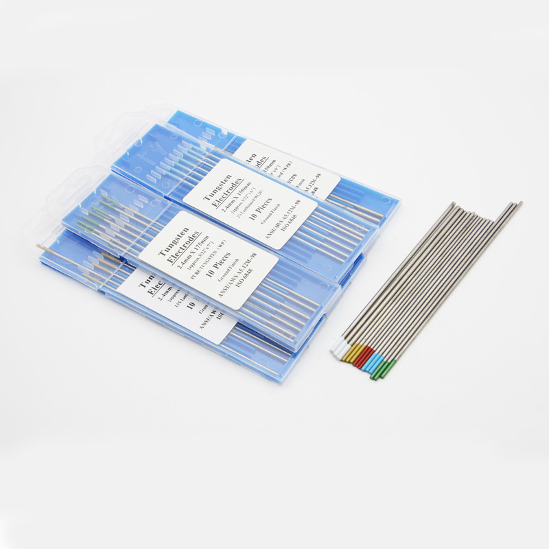 Grey Color WC20 Tungsten Welding Electrodes Ground Finish For Tig Welding