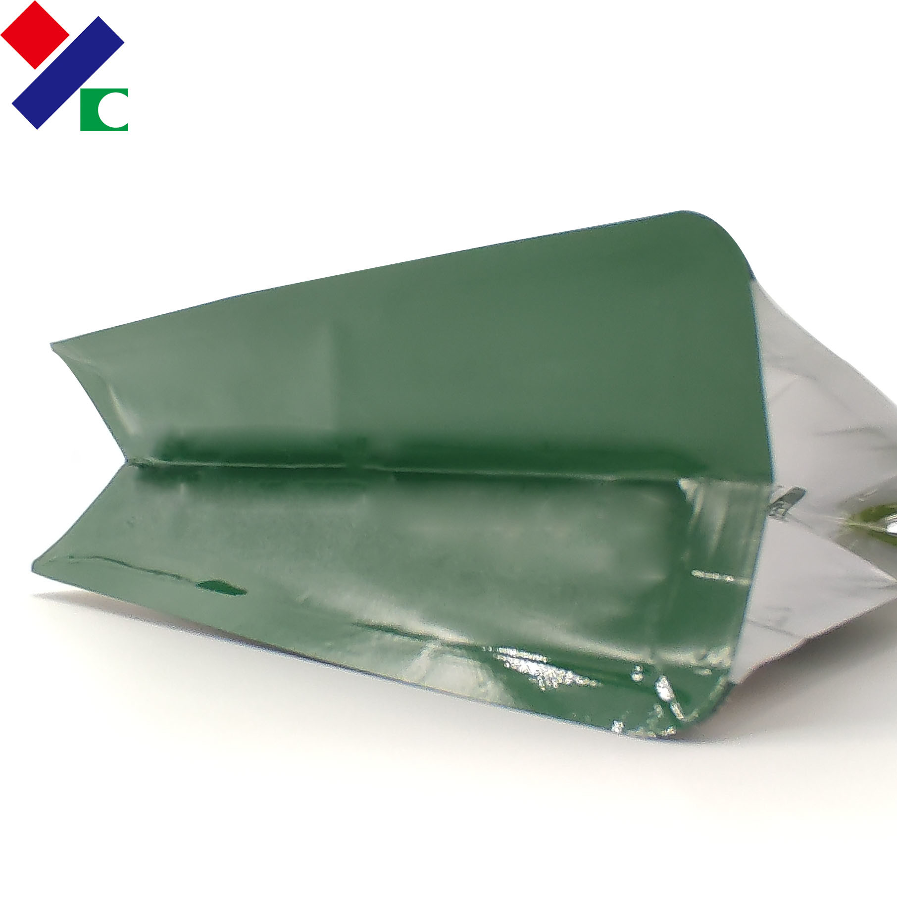 ISO 250g 500g 1kg Flat Bottom Bag With External Zipper
