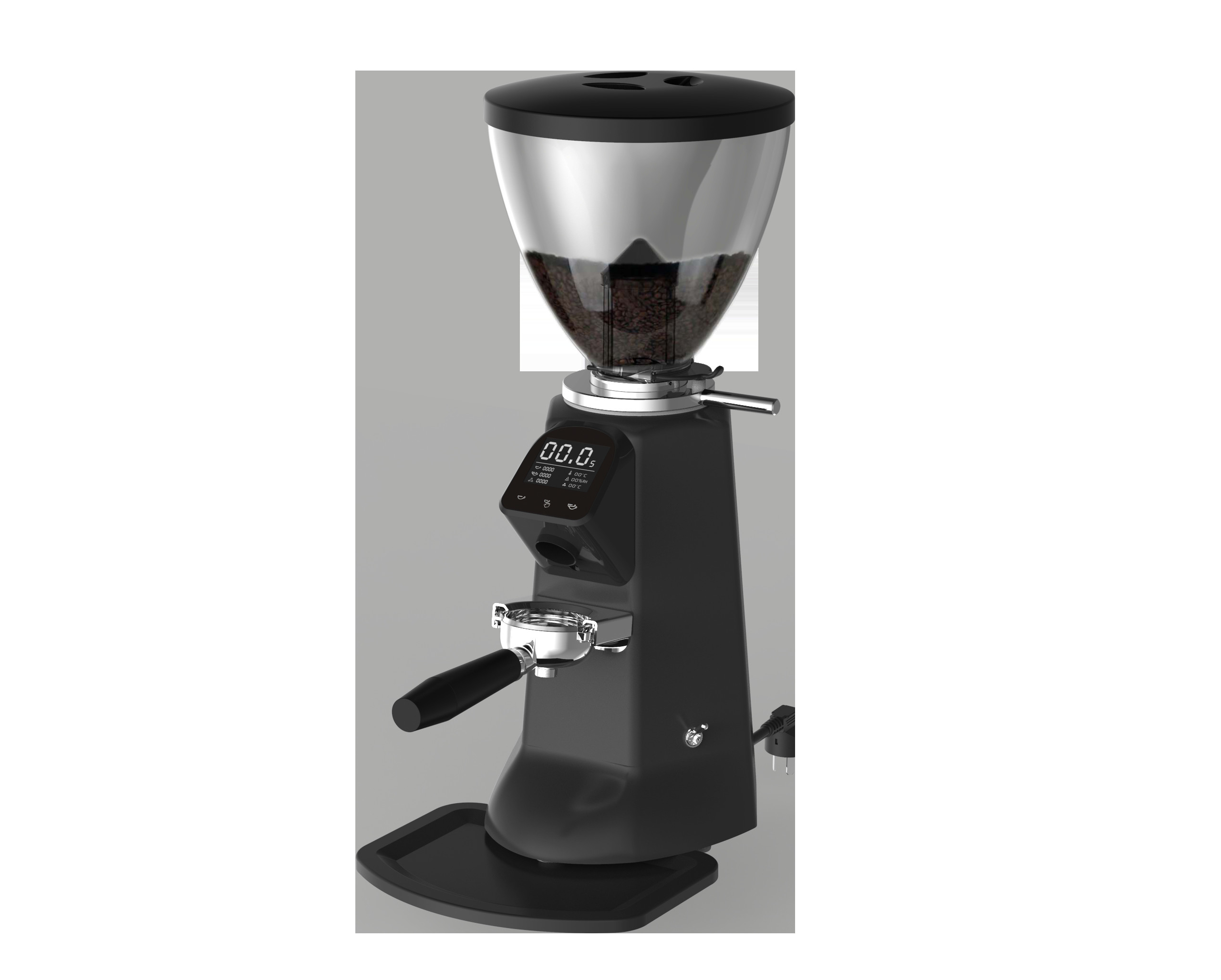 Adjustable Touchscreen Electric Coffee Bean Grinder Machine 1400r/min