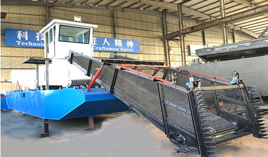 Keda Custom Aquatic Weed Harvester with 45 kW Engine, 2m Mowing Width, and Full Hydraulic Drive