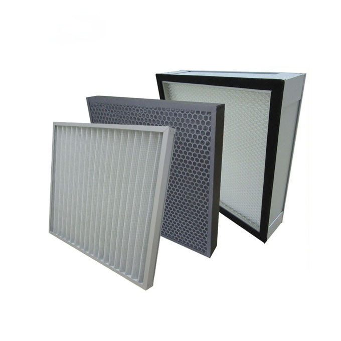 Fire Retardant Industrial Hepa Air Filters External Aluminum Alloy Frame