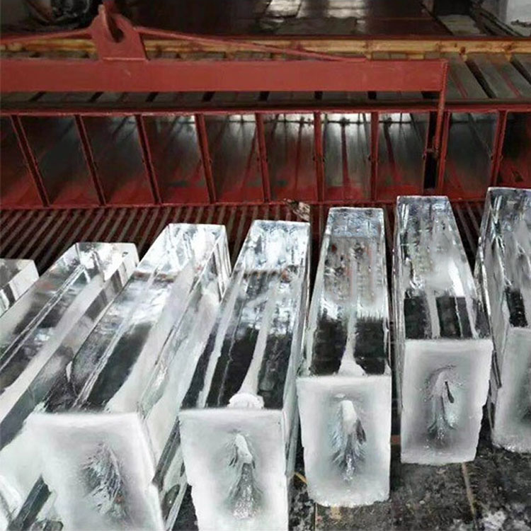 380v/50hz New Industrial Block Ice Maker 9kw 1000kg Storage Capacity