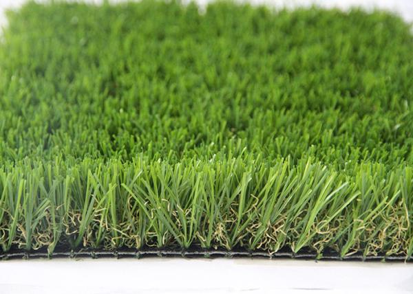 35MM Natural Looking Outdoor Artificial Grass For Gardens , Outdoor Synthetic