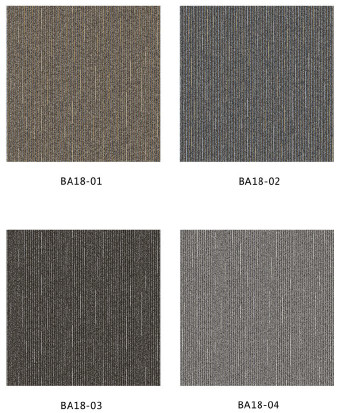 Indoor Carpet Plain PP Carpet Tiles 20x20 Inch For Shared Space Or Home