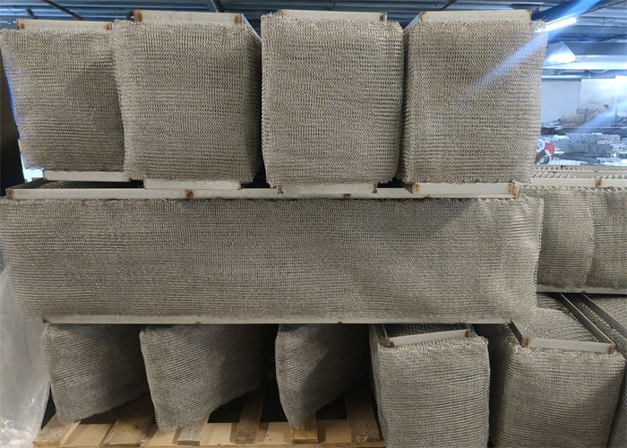 304SS York431 Round Wire Mesh Demister Knitted / Dutch Weave Style