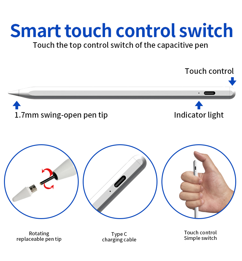 Universal High Precision Active Capacitive Stylus Pen OEM ODM