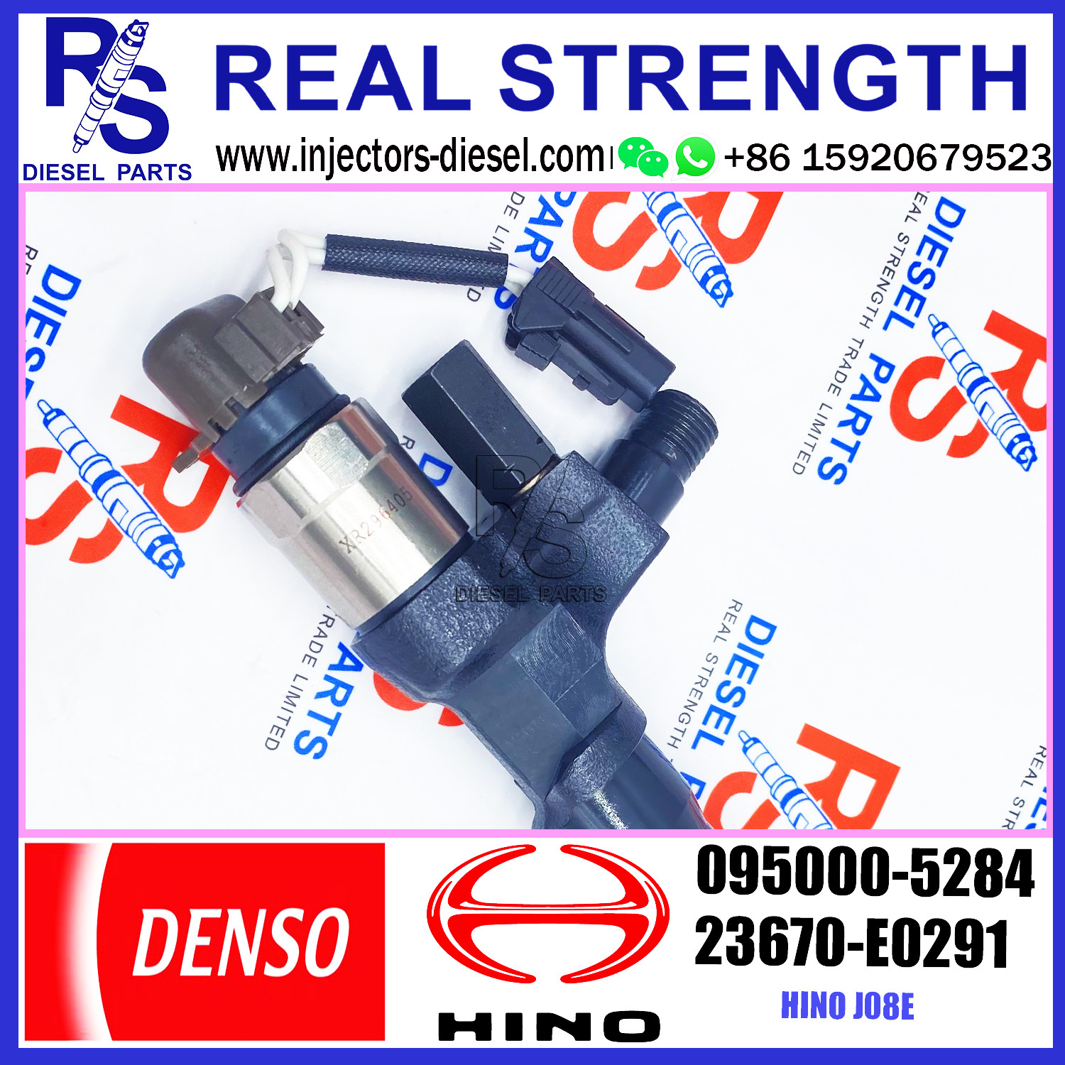 For HINO J08E 23910-1360 23670-E0290 23670-E0291 Densos Fuel Injector 095000-5280 095000-5283 095000-5284