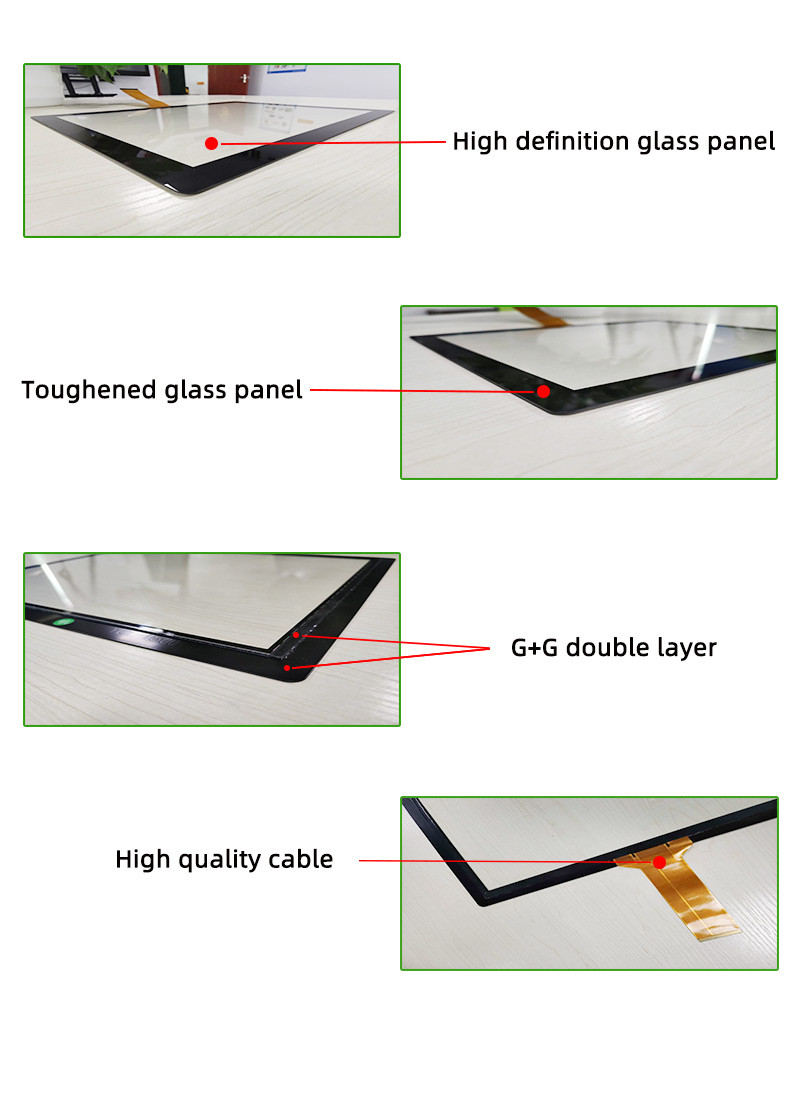 24 Inch Projected Capacitive Touch Screen Panel USB 10 Touch Points Control