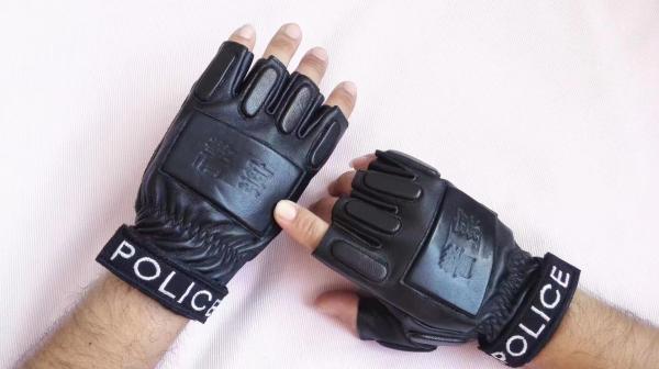 Cold Steel Tactical Gloves For Police Genuine Velvet Cold-Proof Full-Finger