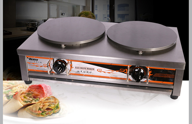 220v Snack Food Processing Equipment Single - Board Electric Non - Stick Pancake Cast Iron Machine