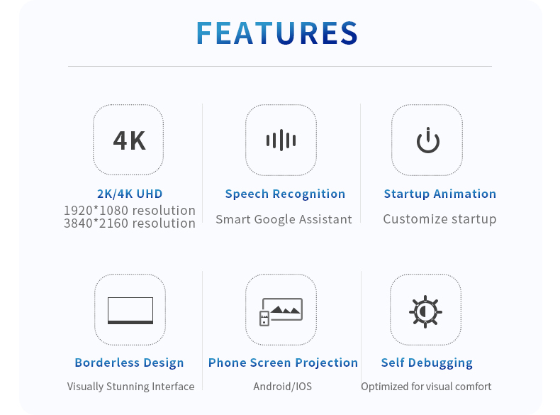 43" Borderless Smart TV - OEM/ODM Commercial Display Solution Ultra Slim Bezel Design | 2K UHD A+ Panel | Customizable for Businesses