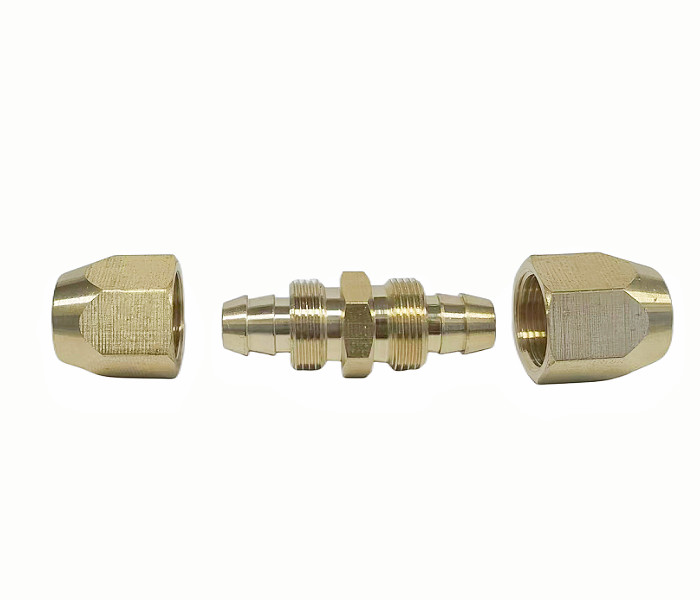Antirust Solid Brass Pipe Fitting 3/8inch Barb For 3/8-Inch ID Polyurethane Air Hose