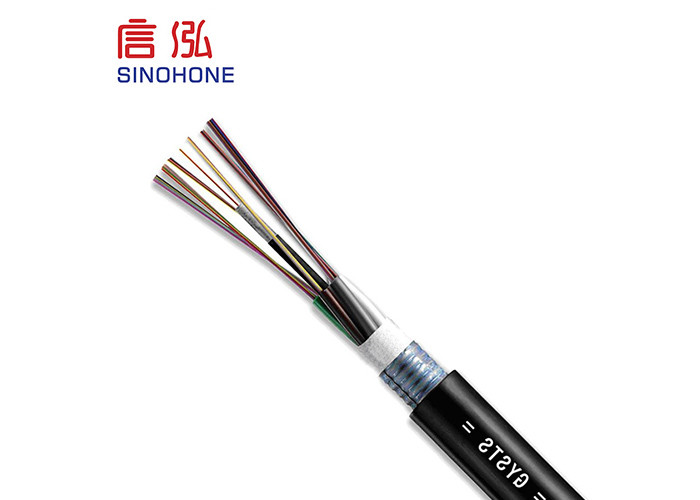 Multi Core Outdoor Fiber Optic Cable High Strength Hydrolysis Resistant