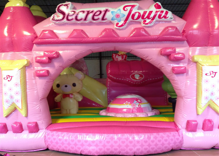 Waterproof Princess Bouncy Castle Full Digital Printing , Attractive Giant Bouncy House