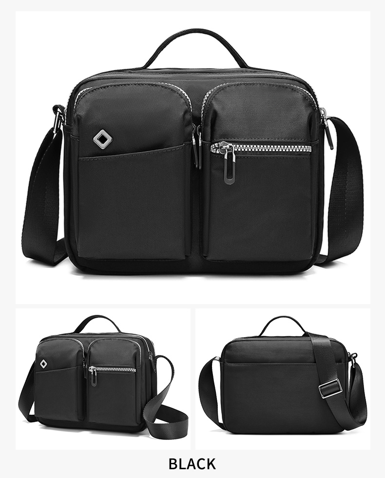 Oem Polyester Oxford Material Mens Waterproof Sling Bag Customised