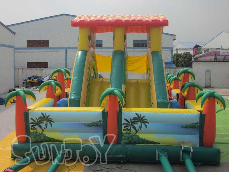 Children EN14960 Monkey Inflatable Play Park For Backyard